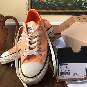 Orange Converse All Stars